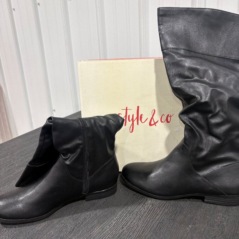 Style & Company Women’s Riding Boots – Black | Size 7 | New